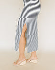Eclipse Ainslie Stripe Midi Skirt
