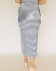 Eclipse Ainslie Stripe Midi Skirt