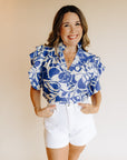 Afternoon Tea Blue Blouse