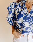 Afternoon Tea Blue Blouse
