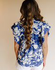 Afternoon Tea Blue Blouse