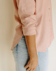 Pink Smoke The Perfect Linen Top