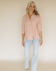 Pink Smoke The Perfect Linen Top