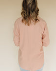 Pink Smoke The Perfect Linen Top