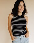Navy & Ivory Aubrey Tank
