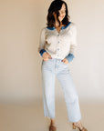 Taupe Blue Marie Cardigan