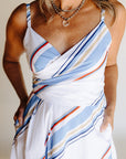 Blue & White Elora Dress