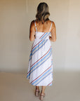 Blue & White Elora Dress