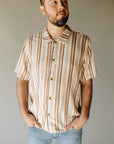 Cedar Paisley Stripe SS Shirt