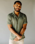 Fatigue Green Resort Riviera Button Up