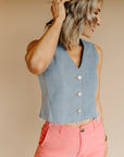 Blocking Denim Peony