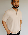 Oatmeal Kiko Sweater Polo