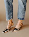 Sam Edelman Silver Bianka Sling Heel