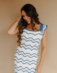 Ivory & Blue Ashlen Midi Dress