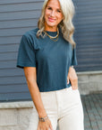 Moonlit Ocean Relaxed Crop Tee