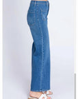 Medium High Rise Sailor Patch Pocket Jean