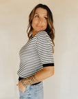 Black Striped Pippa Sweater Top