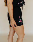 Black Floral Bea Blouse