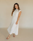 Natural Embroidered Sophie Top