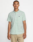 Green Tea That'll Do Button Up