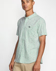 Green Tea That'll Do Button Up