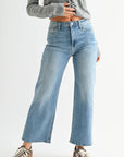 Medium Denim HR Wide Leg