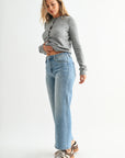 Medium Denim HR Wide Leg