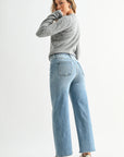 Medium Denim HR Wide Leg