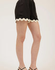 Black Contrast Shorts