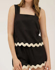 Black Contrast Shorts