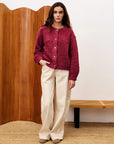 Bordeaux Selkirk Cardigan
