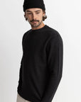 Vintage Black Classic Waffle Knit
