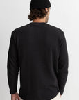 Vintage Black Classic Waffle Knit