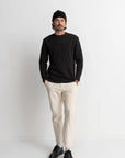 Vintage Black Classic Waffle Knit