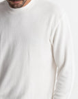 Vintage White Classic Waffle Knit
