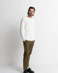 Vintage White Classic Waffle Knit