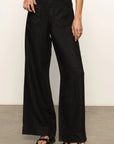 Black The Linen Marine Wide Leg