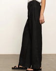 Black The Linen Marine Wide Leg