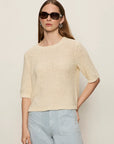Macrame Tape Yarn Tee