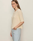 Macrame Tape Yarn Tee