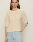 Macrame Tape Yarn Tee