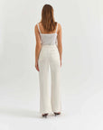 Cream Far Out High Rise Wide Leg