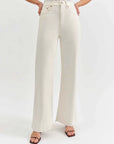 Cream Far Out High Rise Wide Leg