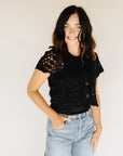 Black Lovely Sweater Top