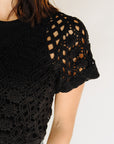 Black Lovely Sweater Top