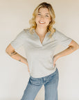 Heather Grey Adrianna Top