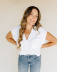 Optic White Gavin Top