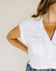 Optic White Gavin Top