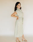 Green Balinda Striped Dress