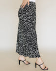 Black Floral Loretta Skirt